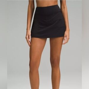 lululemon athletica Pace Rival Black Active Mini Skirt